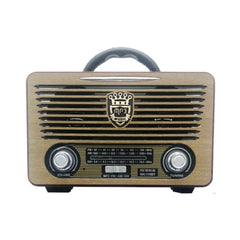 Φορητό Στερεοφωνικό Bluetooth Ηχείο Vintage MK115