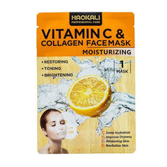 Fruit of the Wokali Vitamin C & Collagen Face Mask 10 τεμάχια 30ml