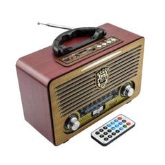 Φορητό Στερεοφωνικό Bluetooth Ηχείο Vintage MK115