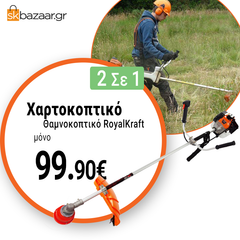 Χορτοκοπτικό 2 Σε 1 – Θαμνοκοπτικό RoyalKraft 2,1HP 700 ML