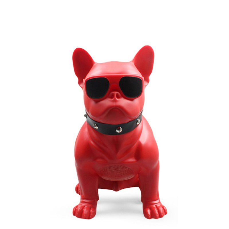 Φορητό ασύρματο ηχείο Bluetooth/USB/AUX/Micro SD σε σχήμα Bulldog Κόκκινο