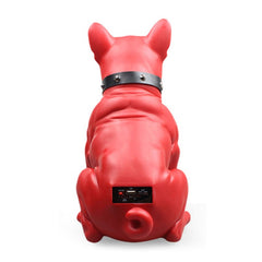 Φορητό ασύρματο ηχείο Bluetooth/USB/AUX/Micro SD σε σχήμα Bulldog Κόκκινο