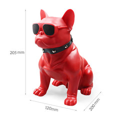 Φορητό ασύρματο ηχείο Bluetooth/USB/AUX/Micro SD σε σχήμα Bulldog Κόκκινο