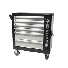 Platinum Tools Εργαλειοφόρος τροχήλατος με 7 συρτάρια, 296 εργαλεία και κλειδαριά.