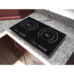 HomeTronics διπλή επαγωγική εστία μαγειρέματος 2000W